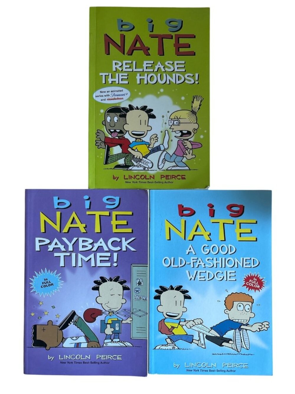 Big Nate Release The Hounds Payback Time Wedgie Lincoln Peirce 3 PB Lot Set